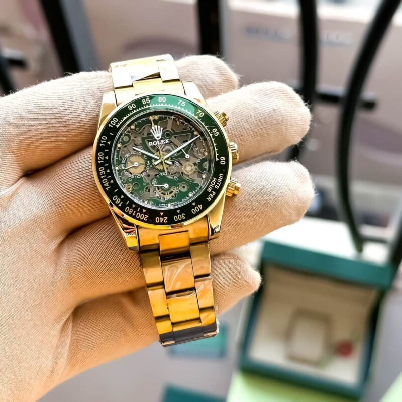 ROLEX DAYTONA SKELETON GREEN DIAL