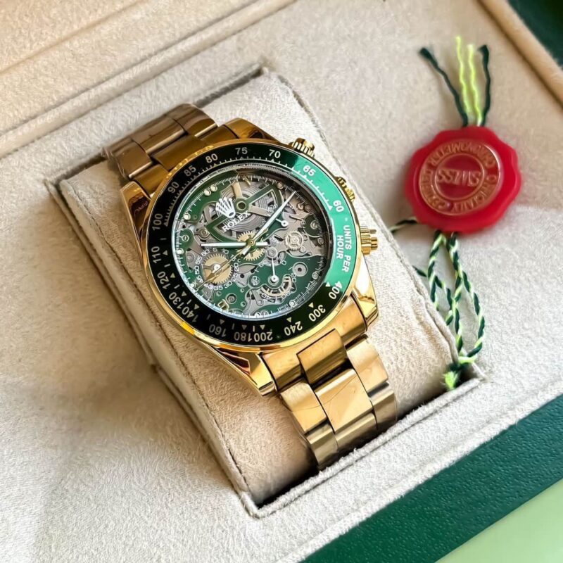ROLEX DAYTONA SKELETON GREEN DIAL