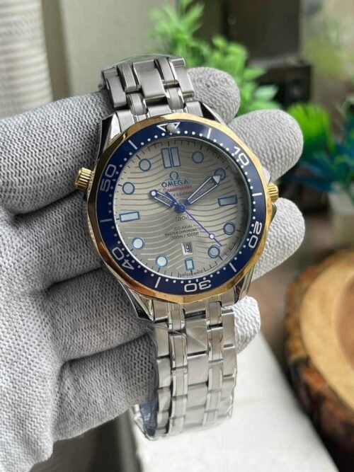 Omega Seamaster Silver & Blue