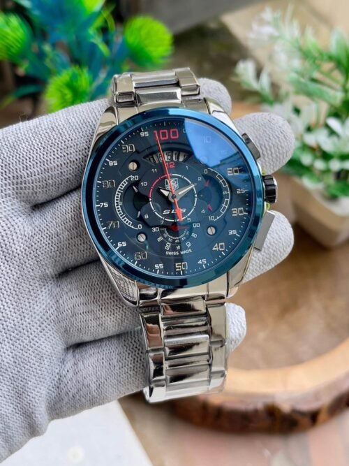 Tag Heuer SLS Silver & Blue
