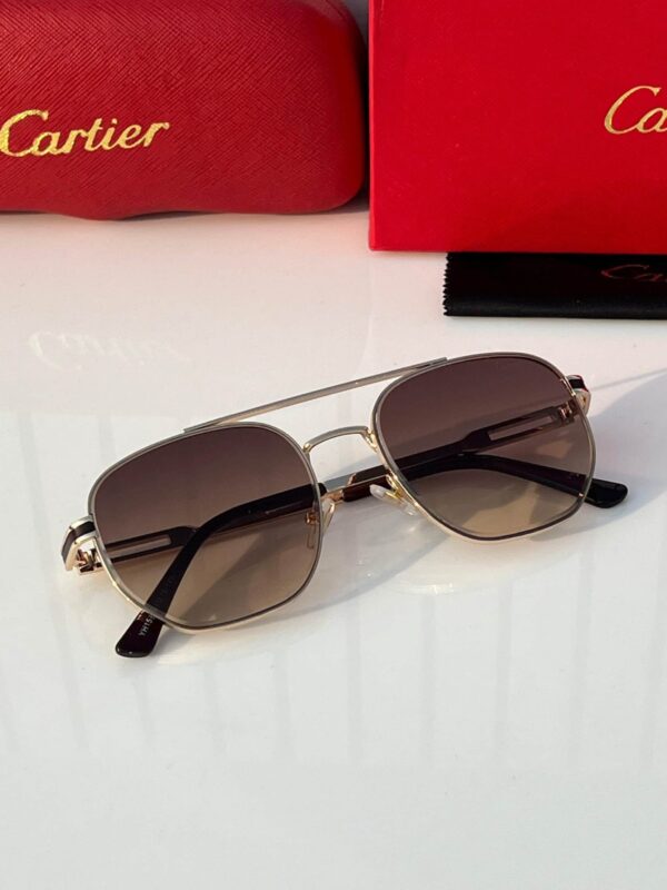 Cartier Sunglass 152 gold brown